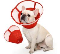 Allroaring Collier conique souple pour chiens de taille moyenne après une chirurgie - Cône réglable pour arrêter de lécher - Collier élisabéthain respirant pour soins des plaies et stérilisation