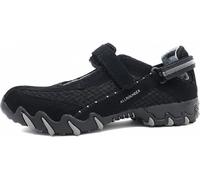 Allrounder by Mephisto Niro C. Suede mocassins pour dames en noir, taille 7