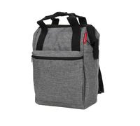 reisenthel allrounder R - 2-en 1 sac à dos et cabas pratique pour les voyages, 3 compartiments & 1 zippé à l'intérieur, 2 & 1 zippé à l'extérieur, 2 poignées, bandoulière, en twist silver