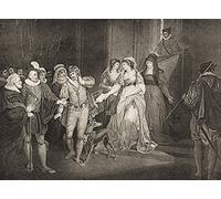 AllS Well That Ends Well Act V Scene Iii Rousillon The CountS Palace King Countess Lafeu Bertram Helena Diana Lords Attendants And Widow From The Boydell Shakespeare Gallery Publié à la fin du 19e