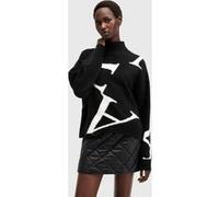 AllSaints A Star Jumper Black/chalk White Taille: L | Pulls tricotés Outlet | Femme | Blanche