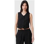 AllSaints Aleida Tri Waistcoat Black Taille: 12 | Vestes sans manches Outlet | Femme | Le Noir