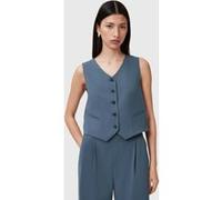 AllSaints Aleida Tri Waistcoat Turbulence Grey Taille: 2 | Vestes sans manches Outlet | Femme | Gris