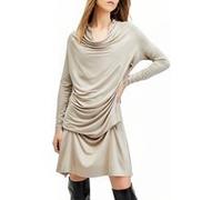 AllSaints Amei Dress Ecru Beige Taille: 4 | Robes Mini Outlet | Femme | Marron