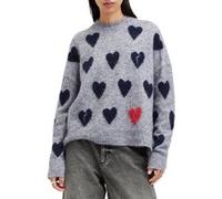 AllSaints Amora Jumper Grey Marl/ink Blue Taille: XS | Pulls en Maille Outlet | Femme | Gris