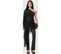 AllSaints Anaya Asym Top Black Taille: 4 | Chemisiers Outlet | Femme | Le Noir
