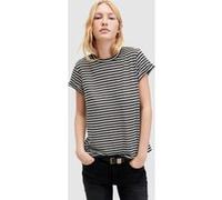 AllSaints Anna Stripe Tee Chalk/ink Taille: 2 | Chemises Outlet | Femme