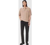 AllSaints Aspen Ss Polo Moon Grey Taille: XS | Pulls Outlet | Homme | Gris