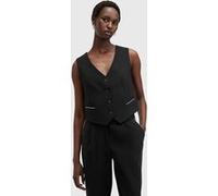 AllSaints Atlas Krys Waistcoat Black Taille: 8 | Vestes sans manches Outlet | Femme | Le Noir