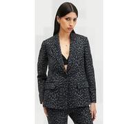 AllSaints Aurora Blazer Leppo Grey/black Taille: 6 | Blazers Outlet | Femme | Gris