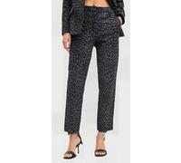 AllSaints Aurora Trouser Leppo Grey/black Taille: 8 | Pantalons droits Outlet | Femme | Gris