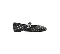AllSaints Ballerines à lanières 'HOLLY' noir / argent, Taille 37