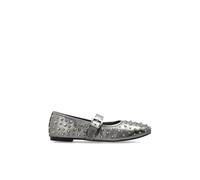 AllSaints - Ballerines cloutées Holly en cuir - Femme - Chaussures - Gris - Taille: 38 1/2 EU