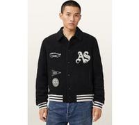 AllSaints Baum Bomber Black Taille: L | Blousons d'aviateurs Outlet | Homme | Le Noir