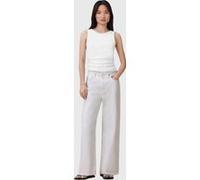 AllSaints Blake Fray Jean Chalk White Taille: W26 | Évasés pantalons Outlet | Femme | Blanche