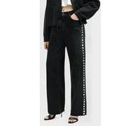 AllSaints Blake Stud Jean Black Taille: W26 | Pantalons droits Outlet | Femme | Le Noir