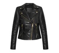 AllSaints - Blouson en cuir Dalby - Femme - Vestes - Noir - Taille: 44 FR