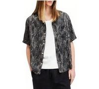 AllSaints Boomslang Ss Shirt Jet Black Taille: XS | Casual chemises Outlet | Homme | Le Noir