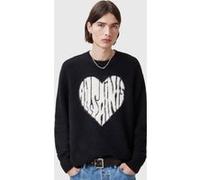 AllSaints Bubble Saints Crew Black Taille: XXL | Pulls Outlet | Homme | Le Noir