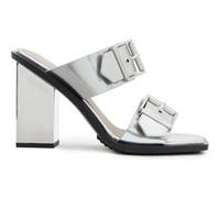 AllSaints Camille Mule Metallic Silver Taille: 37 | Mules Outlet | Femme | Gris