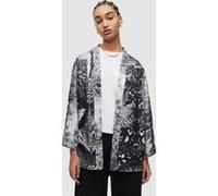 AllSaints Casi Gene Kimono Black Taille: 6 | Ponchos Outlet | Femme | Le Noir