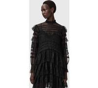 AllSaints Cavarly Ls Maxi Dres Lace Black Taille: 8 | Robes longues Outlet | Femme | Le Noir