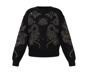 AllSaints - Cecile Embellished Pippa SweaT-shirt - Femme - Sweatshirts et sweats à capuche - Noir - Taille: 36 FR