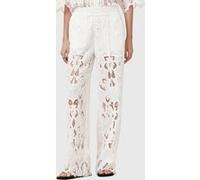 AllSaints Charli Emb Trouser Snow White Taille: 8 | Évasés pantalons Outlet | Femme | Blanche