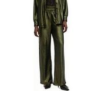 AllSaints Charli Seq Trouser Olive Green Taille: 2 | Évasés pantalons Outlet | Femme | Vert