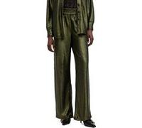 AllSaints Charli Seq Trouser Olive Green Taille: 4 | Évasés pantalons Outlet | Femme | Vert