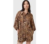 AllSaints Charli Shirt Evia Golden Brown Taille: 8 | Chemisiers Outlet | Femme | Marron