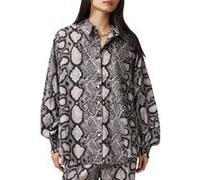 AllSaints Charli Shirt Flow Ecru White Taille: 2 | Chemises Outlet | Femme | Marron