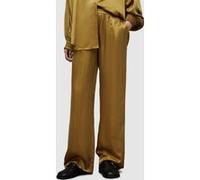 AllSaints Charli Trousers Ecru Olive Green Taille: 12 | Évasés pantalons Outlet | Femme | Marron