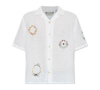 AllSaints - Chemise Deck en lin - Homme - Chemises - Blanc - Taille: L