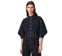 Allsaints Chemise en Jean Nancy, Rinçage Indigo, 34