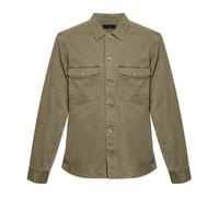 AllSaints - Chemise spotter avec effet vintage - Homme - Chemises - Vert - Taille: L