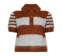 AllSaints - Clem Polo T-Shirt - Femme - Pulls - Brun - Taille: 42 FR