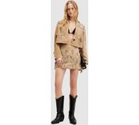 AllSaints Corinna Shai Blazer Tan Brown Taille: 12 | Vestes courtes Outlet | Femme | Marron