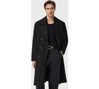 AllSaints Curran Coat Black Taille: 38 | Manteaux à double boutonnage Outlet | Homme | Le Noir