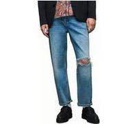 AllSaints Curtis Damaged Light Indigo Taille: 36 | Jeans droits Outlet | Homme | Bleu
