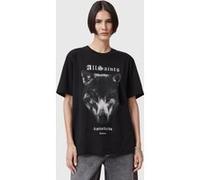AllSaints Dawn Boyfriend Tee Black Taille: M | Chemises Outlet | Femme | Le Noir