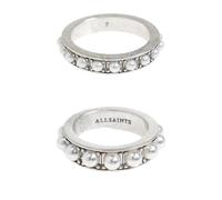 AllSaints - Deux Bagues - Femme - Accessoires - Gris - Taille: M
