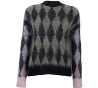 AllSaints Diamond Crew Neck Black/sage/pink Taille: XS | Pulls en Maille Outlet | Femme | Le Noir