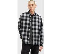 AllSaints Dury Ls Shirt Bergman Black Taille: XXL | Casual chemises Outlet | Homme | Le Noir