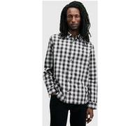 AllSaints Elektra Ls Shirt Black/white Taille: L | Casual chemises Outlet | Homme | Le Noir