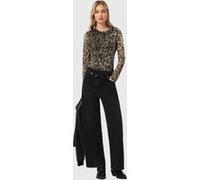 AllSaints Ellie Mesh Ls Tee Leppo Brown Taille: 10 | Manches longues Outlet | Femme | Marron