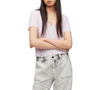 AllSaints Emelyn Shimmer Tee Ash Desert Pink Taille: XS | Chemises Outlet | Femme | Rose