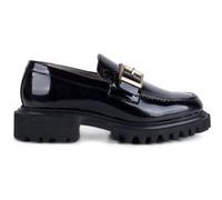 AllSaints Emily Patent Loafer Black Taille: 10 | Mocassins Outlet | Femme | Le Noir