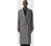 AllSaints Ezra Coat Black/white Taille: 36 | Manteaux à double boutonnage Outlet | Homme | Le Noir
