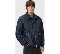 AllSaints Fallon Bomber Moonlit Blue Taille: M | Blousons d'aviateurs Outlet | Homme | Bleu